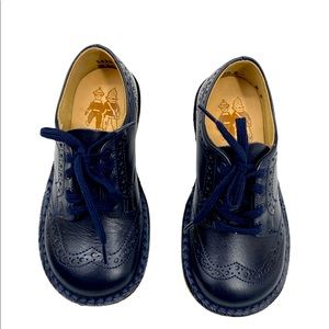Vtg Oxfords England Made Navy Blue 11.5 leather